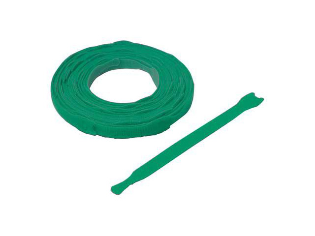 VELCRO BRAND 176043 Hook and Loop Strap, No Adhesive, 8 in, 0.75 in W, Green,