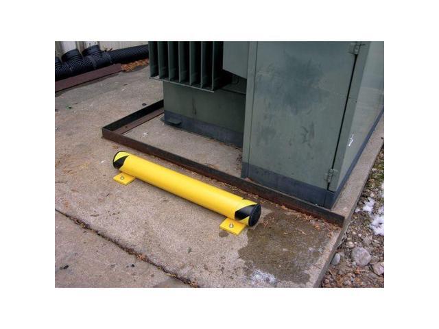 ZORO SELECT FSBOL-42 Floor Stop Bollard,4-1/2',Yellow