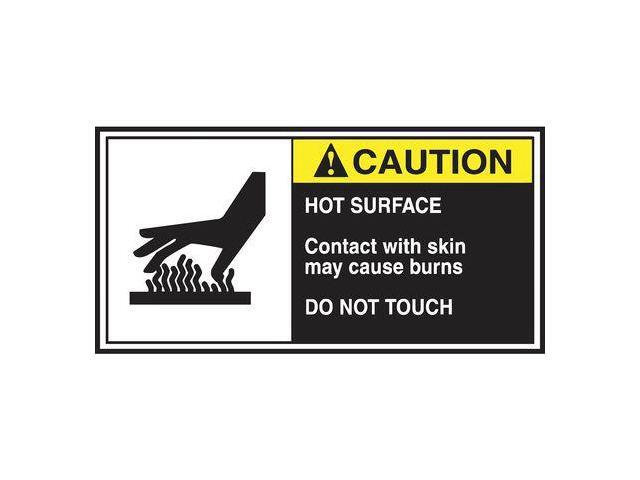 ACCUFORM LECN685 CEMA Label, 2 1/2 in H, 5 in W, Vinyl, Horizontal Rectangle,
