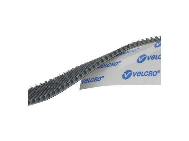 VELCRO BRAND 128918 Reclosable Fastener, Rubber Adhesive, 75 ft, 1 in W, Silver