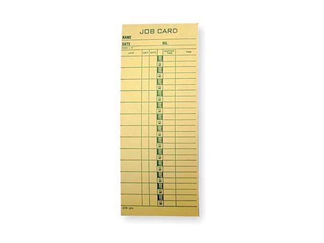 AMANO CTR-L61 Job Cost Time Card,PK1000