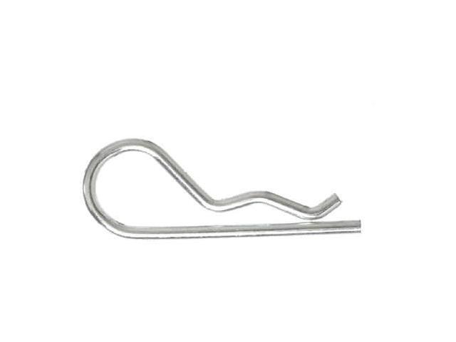 ZORO SELECT 2UJL7 Bridge Cotter Pin, 5/64 in Dia, 1-9/16 in L, Steel, 25 PK