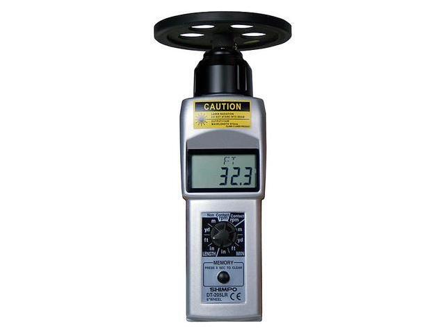 SHIMPO DT-205LR-S12 Tachometer,6 to 99,999 rpm