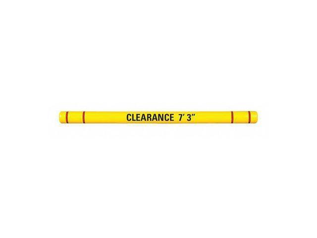 Photos - Other Power Tools ZORO SELECT HTGRD796YR Clearance Bar, 7-3/8'O.D., 96'L, Yellow/Red