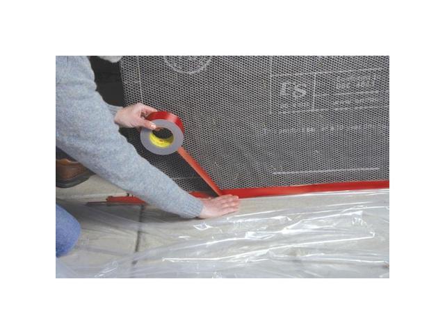 3M 5959 Painter's Tape, 48 mm W x 41 1/10 m L, 12 mil Thick, Red, Rubber