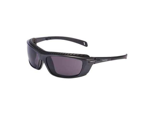 BOLLE SAFETY 40277 Safety Glasses, Anti-Fog & Anti-Scratch, Smoke Lens,