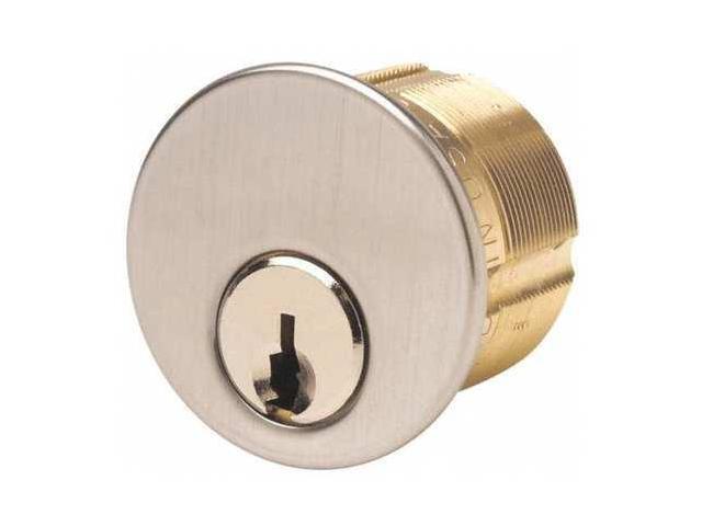 ILCO UNICAN 7185SC1-26D-KD Mortise Cylinder 1-1/8 Inch Satin Chrome