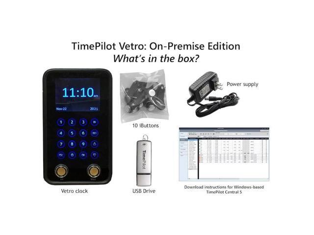 TIMEPILOT 4520 Time Clock System, Electronic, 100/240VAC
