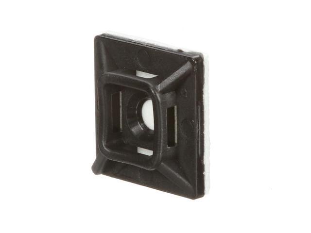 3M CTB75X75BKA-C Cable Tie Base, Nylon 6/6, Black, 0.74 in L