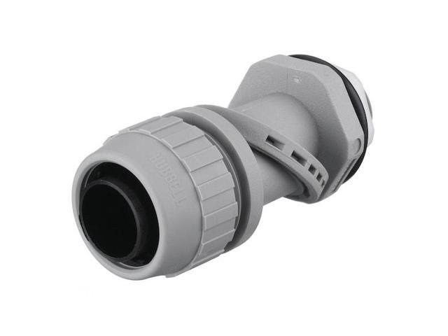 HUBBELL WIRING DEVICE-KELLEMS PS0759NGY Conduit Fitting Connector, 3/4 in,
