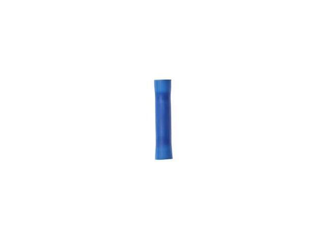 3M MVU14BCX Butt Splice Wire Connector, 4 AWG Max, Blue, Vinyl Insulation, 600