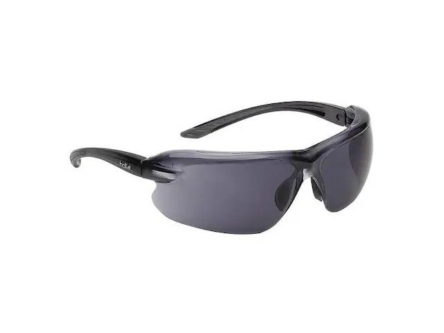 BOLLE SAFETY 40182 IRI-S, Safety Glasses Anti-Fog & Anti-Scratch, Gray Lens,