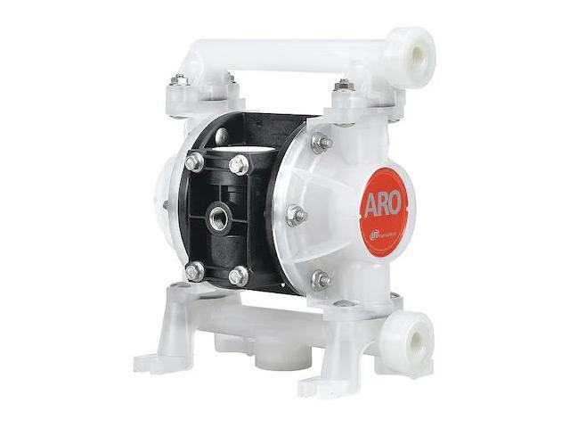 ARO PD03P-AKS-KTT Double Diaphragm Pump, Kynar(R), Air Operated, PTFE, 10.6 GPM