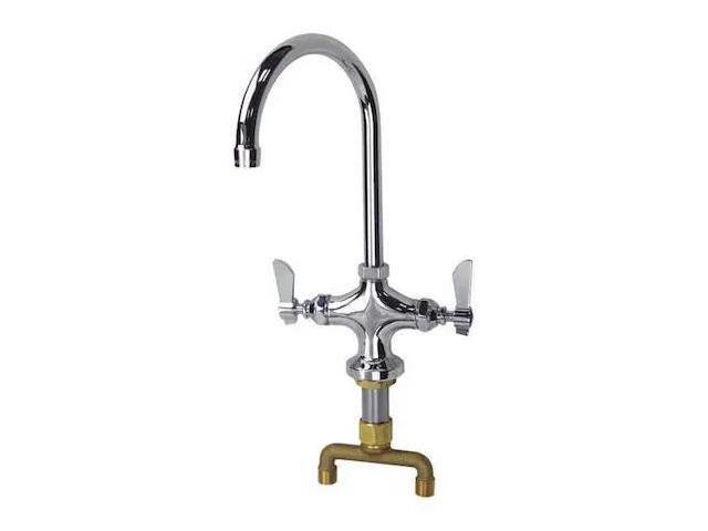 DOMINION COMMERCIAL FAUCETS 77-9009 4' Mount, Commercial Gooseneck Bar Faucet