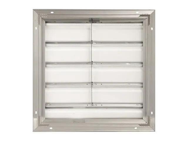 DAYTON 4C559 20 in 23'H-W 5.75'L Aluminum Backdraft Damper, 20-1/2 in x 20-1/2