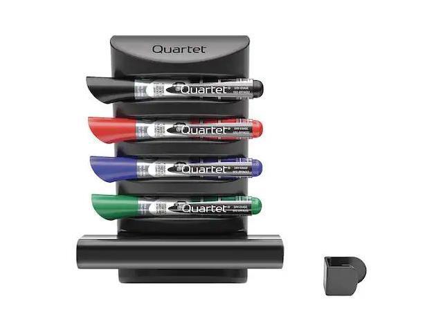 Quartet 85377 Prestige 2 Connects Marker Caddy, 4 Chisel-Tip Markers, Assorted, 1 Each