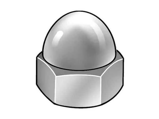 Photos - Other for Repair ZORO SELECT CPB082 Low Crown Cap Nut, #6-32, Steel, Zinc Plated, 11/32 in