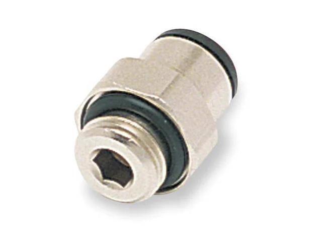 LEGRIS 3101 12 17 Push-Fit Adapter Fitting, 12mm Tube Size, Brass, Silver, 10 PK