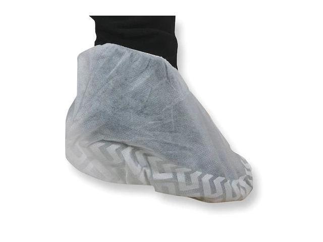 CONDOR 2KTU3 Shoe Covers, Polypropylene, Slip-Resistant Sole, Universale Size,