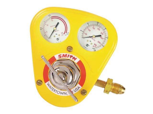 SMITH EQUIPMENT 40-15-300S Gas Regulator, Acetylene, Single Stage, 0.825'-14
