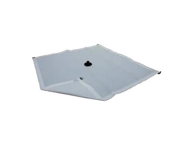 ZORO SELECT 5WTZ8 Tarp,Fire Retardant Drainage,Poly,7x7Ft