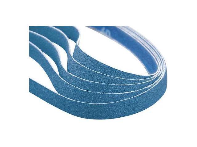 NORTON ABRASIVES 78072782621 Sanding Belt, 1/4 in W, 12 in L, Coated, Zirconia