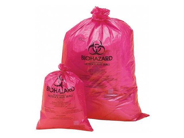 SP SCIENCEWARE F13164-2535 Autoclav. Biohazard Bag,14gal,Red,PK200