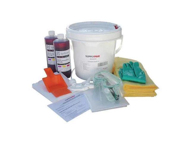 SUPPLYPAK SUPPLY-224 Battery Acid Spill Kit, 3 gal Volume Absorbed per Kit, 2