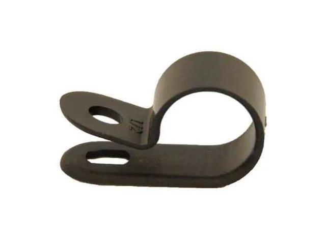DOLPHIN COMPONENTS DC-1NB Cable Clamp, Nylon 6/6, 1 in Bundle Dia., Black, 100