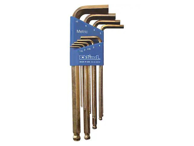 EKLIND 13809 9 Piece Metric L-Shape Hex Key Set, 13809
