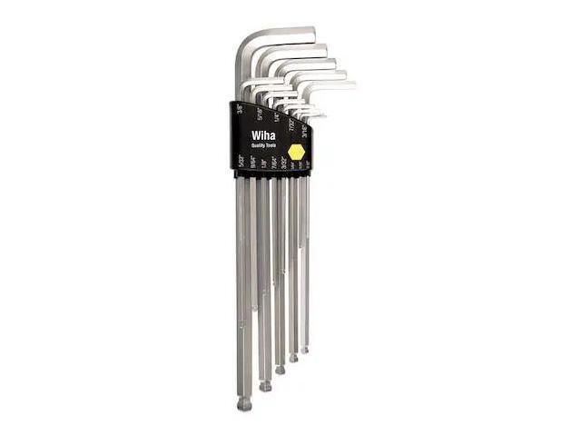 WIHA 36998 13 Piece SAE L-Shape Hex Key Set, 36998