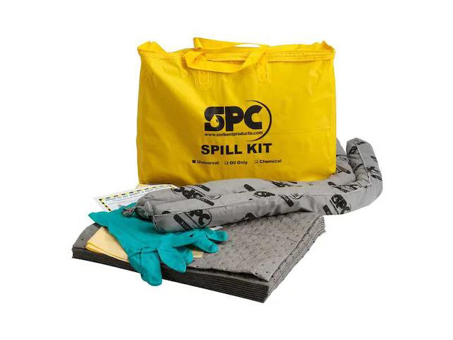 BRADY SPC ABSORBENTS SKA-PP-TAA Spill Kit, Universal, Yellow