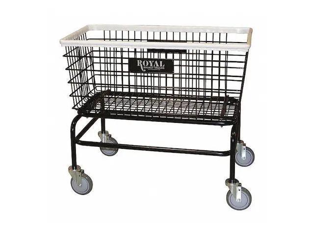 ROYAL BASKET TRUCKS G33-BKX-W0A-5UNN Laundry Hamper Cart,Black,500 lb.