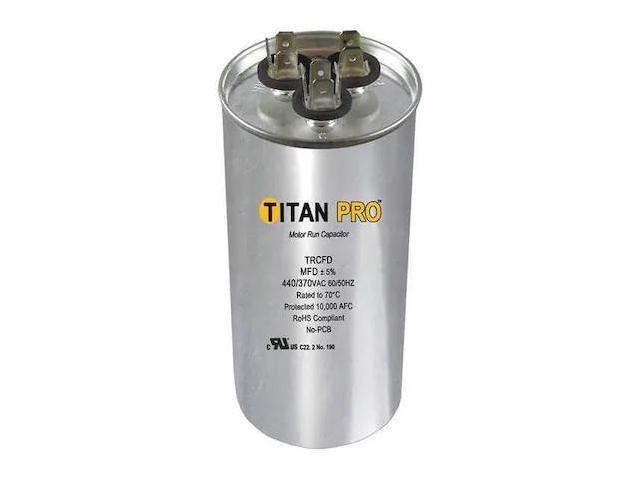 TITAN PRO TRCFD3575 Motor Dual Run Cap,35/7.5 MFD,370-440V