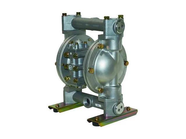 DAYTON 6PY44 Double Diaphragm Pump, Aluminum, Air Operated, Buna N, 49 GPM