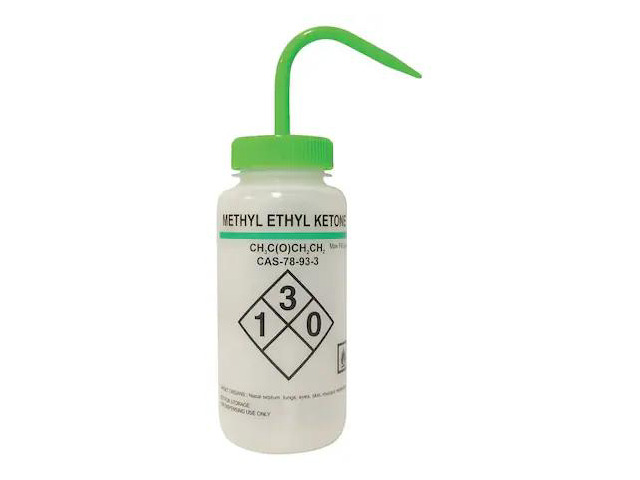 LAB SAFETY SUPPLY 24J907 Translucent, Wash Bottle 16 oz., 6 Pack
