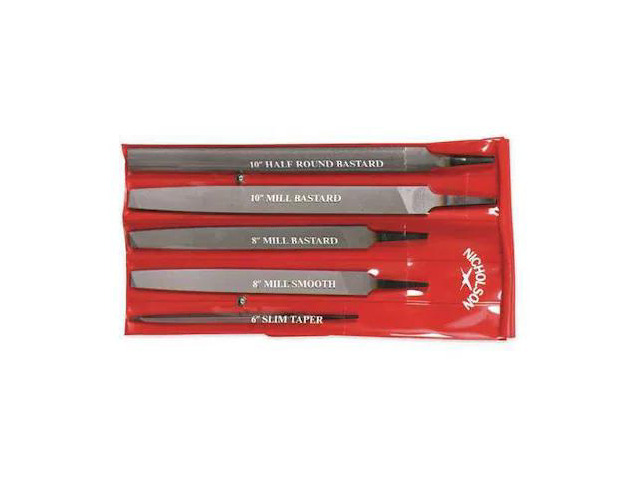CRESCENT NICHOLSON 22040NNN 5 Piece 6', 8'& 10' General Purpose File Set
