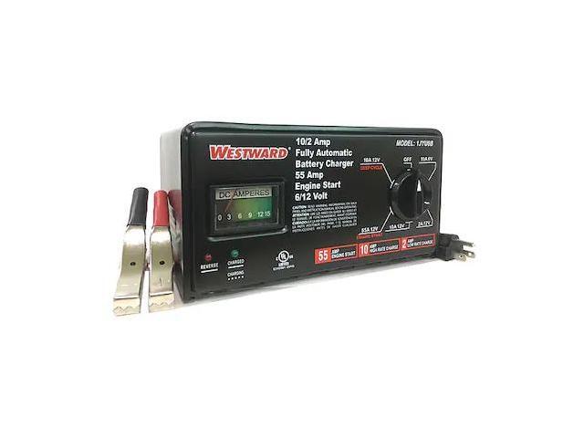 WESTWARD 1JYU8 Battery Charger, Automatic Boosting, Charging, Maintaining For