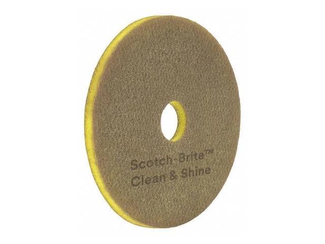 SCOTCH-BRITE 09540 Scrubbing Pad,Yellow,Size 15',PK5