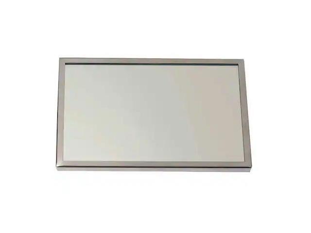 SEE ALL INDUSTRIES AL1824G 24 in 'H x 18 in 'W, Framed Mirror, Aluminum