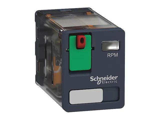 SCHNEIDER ELECTRIC RPM21F7 Plug-In, General Purpose Relay, Square, 15 A, 8
