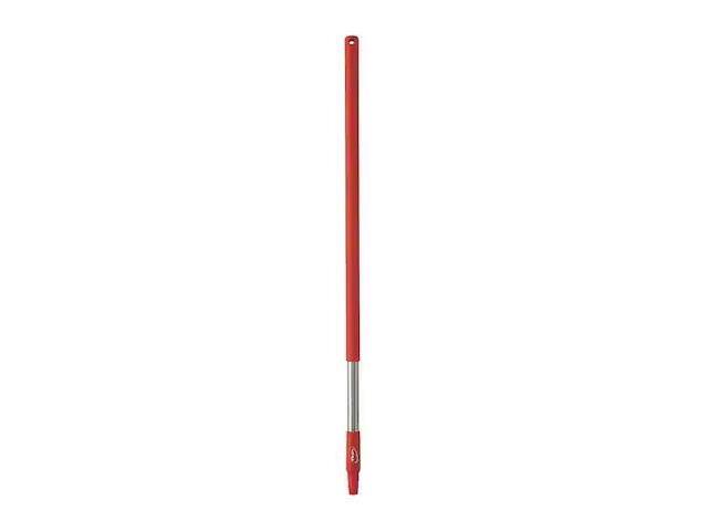 VIKAN 29834 1025mm Color Coded Handle, 1 1/4 in Dia, Red, Stainless Steel