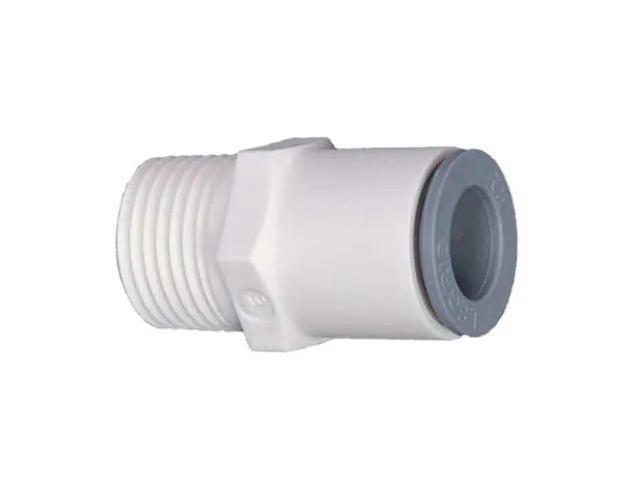 PARKER 6505 62 22WP2 Push-Fit Adapter Fitting, 1/2 in Tube Size, Bio-Based