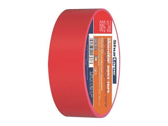Shurtape PC-599 ShurGRIP Heavy Duty Duct Tape: 2 in x 60 yds. (Red)