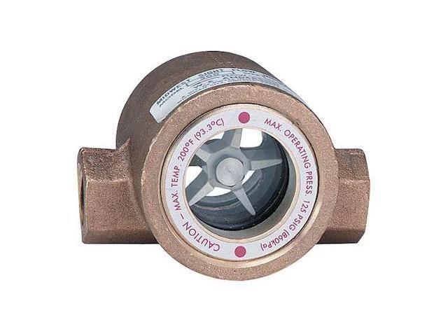 DWYER INSTRUMENTS SFI-300-1/2 Sight flow indicator, 1/2' body, 4.063' L x