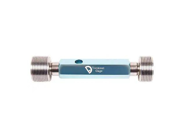 VERMONT GAGE 301187040 Go/No Go Plug Gage Assy,1 1/2-6 UNC 2B