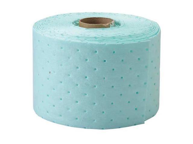 BRADY UN75200 Sorbent Roll, 27 gal, 7 1/2 in x 200 ft, Universal, Green, 2 PK