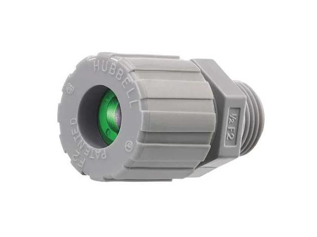 RACO 4702-1 Cord Connector,Black,2-1/32' L,Nylon