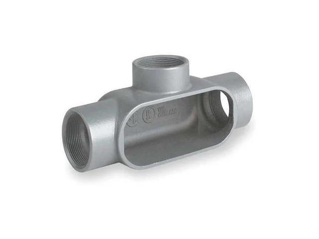 HUBBELL KILLARK T37 Conduit Outlet Body,Iron,T,1 In.