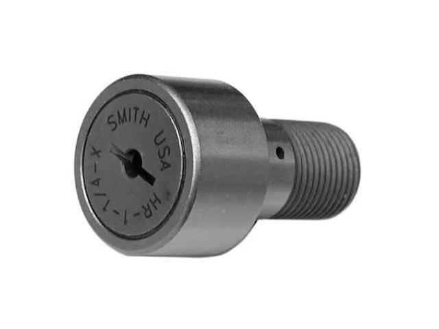 SMITH BEARING HR-2-1/2-X Double Sealed Cam Follower, Screwdriver Slot Head